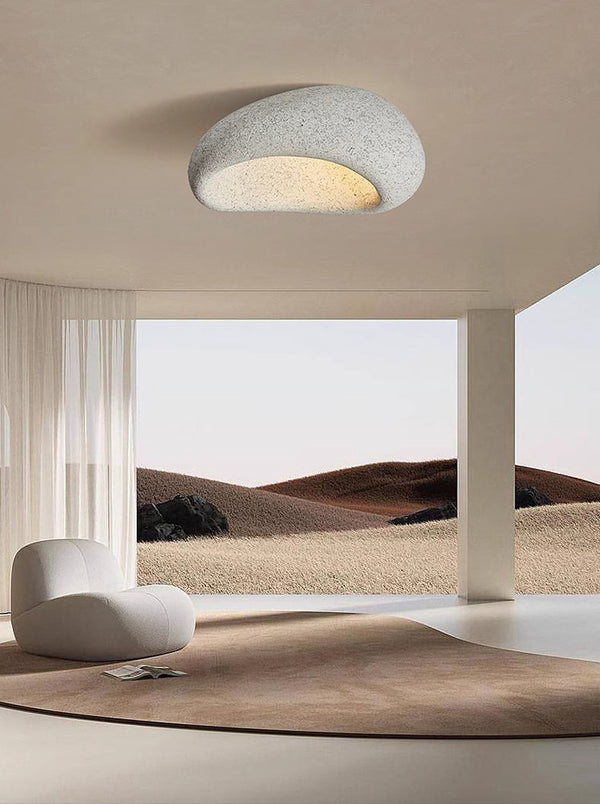 Deckenlampe für Schlafzimmer im japanischen Wabi-Sabi-Stil