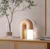 Lampe de table de chambre à coucher en bois massif