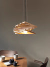 Modern personality solid wood chandelier