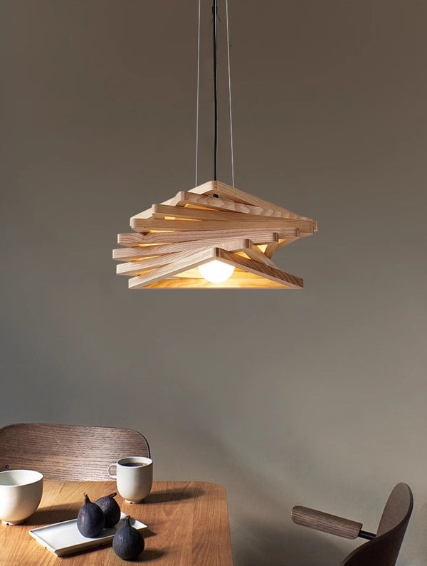 Modern personality solid wood chandelier
