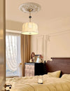 Lustre médiéval en bois massif de style crème