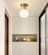 Deckenlampe aus Massivholz im cremefarbenen Stil