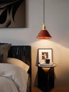 Solid wood all-copper small chandelier