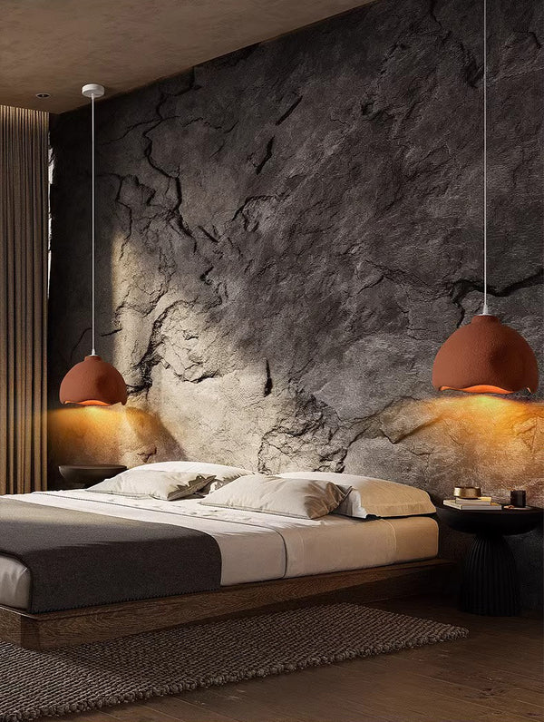 Kreativer Esszimmer-Kronleuchter im Wabi-Sabi-Stil