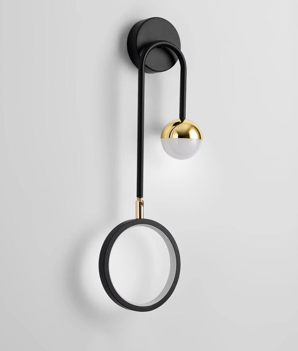 Applique murale LED minimaliste à double tête pour chambre à coucher