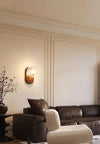 Solid wood crack glass aisle wall lamp