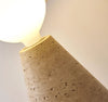 Japanese yellow travertine table lamp