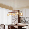 Medieval style glass restaurant chandelier