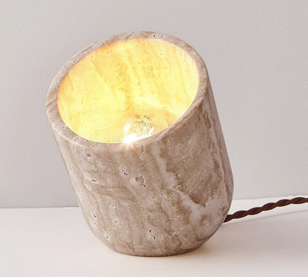 Wabi-sabi style bedroom bedside table lamp