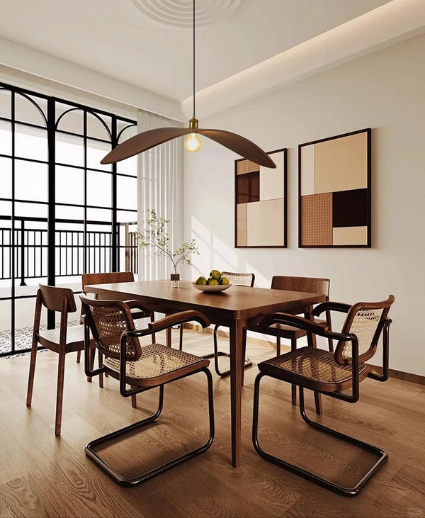 Suspension de salle à manger de style wabi-sabi