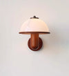 Wandlampe Pilz aus Massivholz