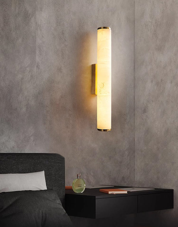 Copper marble wall lamp