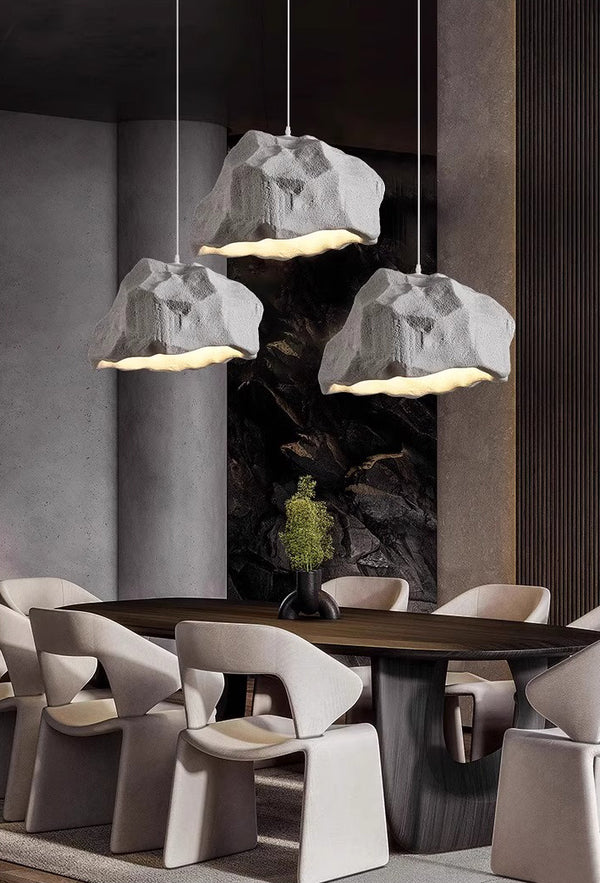 Wabi-sabi style creative cloud chandelier