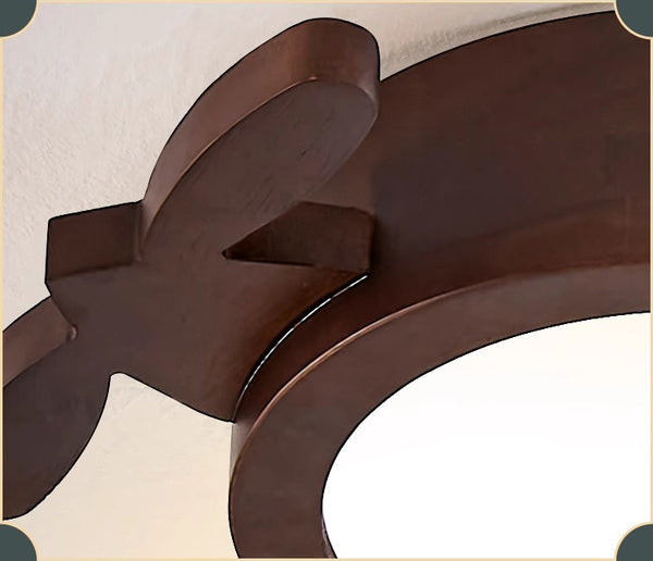 Flugzeug-Deckenlampe aus Massivholz