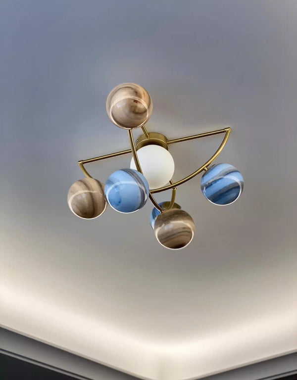 Lustre créatif nordique planète