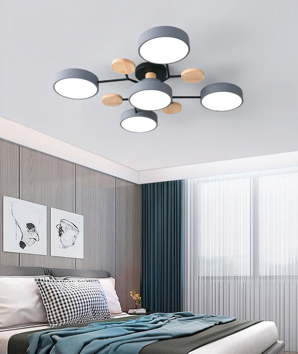 Nordic log led ceiling light