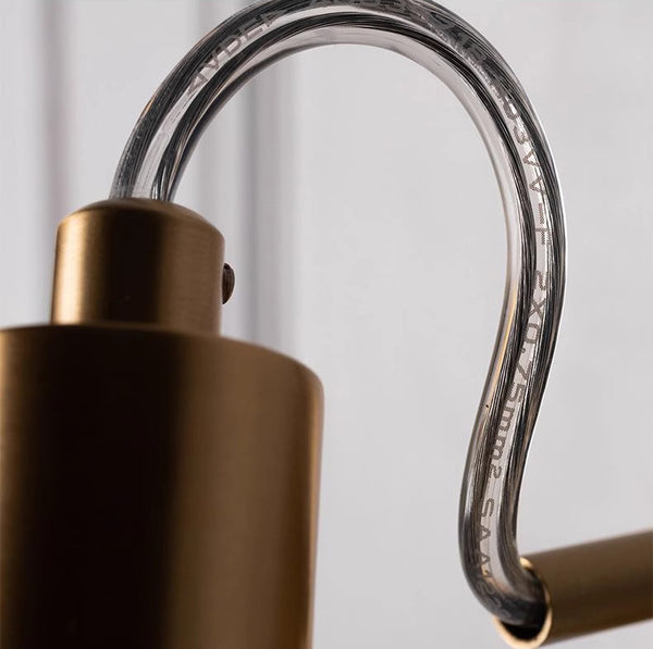 Nordic brass bedroom study background wall lamp