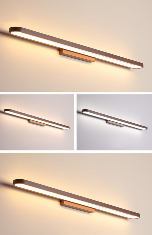 Applique murale simple à LED en aluminium avec miroir