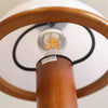 Wandlampe Pilz aus Massivholz
