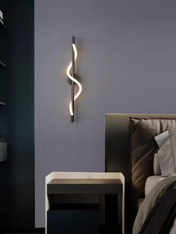 All copper line wall lamp