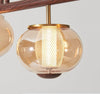 Medieval style glass restaurant chandelier