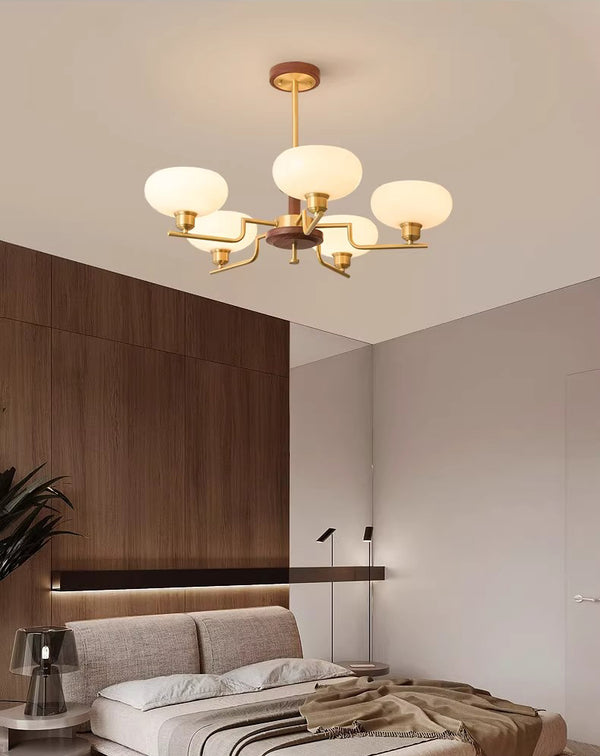 Wohnzimmer-Kronleuchter im mittelalterlichen Stil aus Kupfer