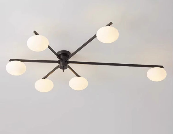 All-copper creative magic bean glass living room ceiling lamp