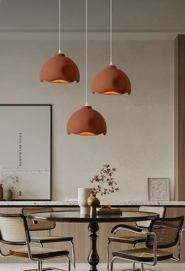 Kreativer Esszimmer-Kronleuchter im Wabi-Sabi-Stil