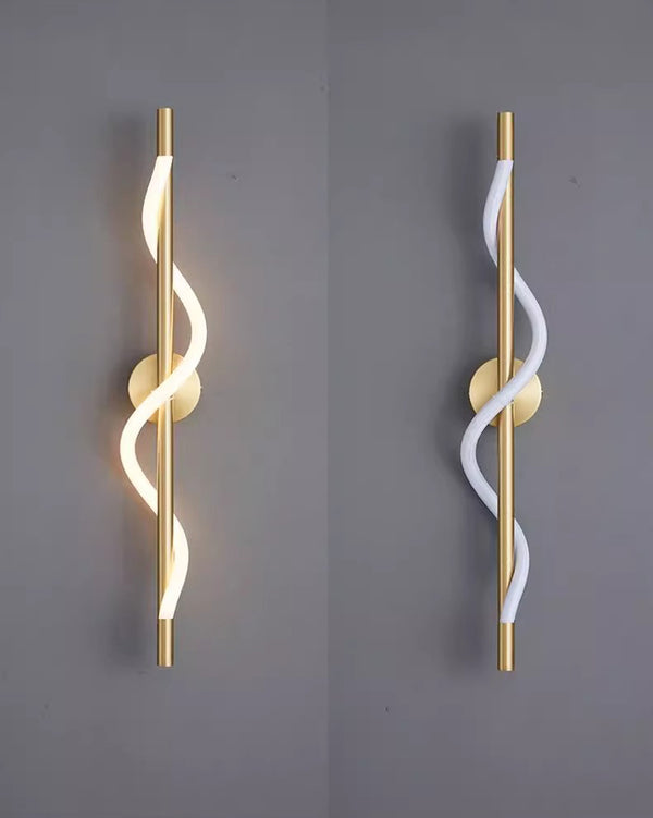 All copper line wall lamp