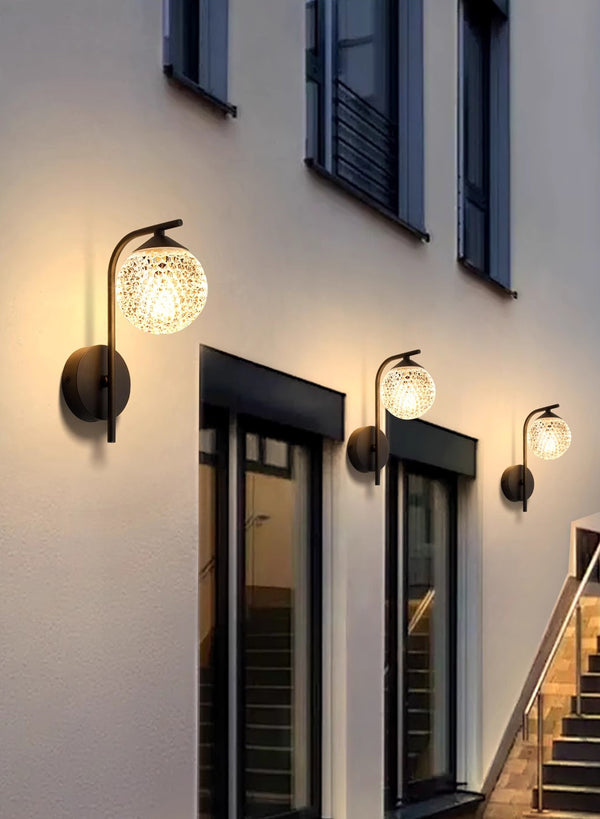 Outdoor courtyard walkway waterproof wall light
