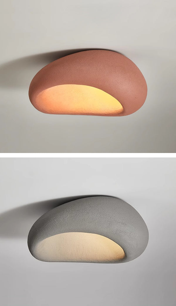 Deckenlampe für Schlafzimmer im japanischen Wabi-Sabi-Stil