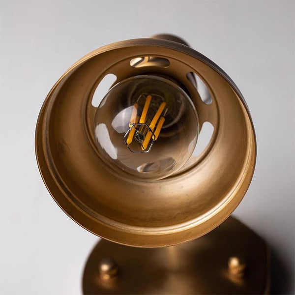 Nordic brass bedroom study background wall lamp