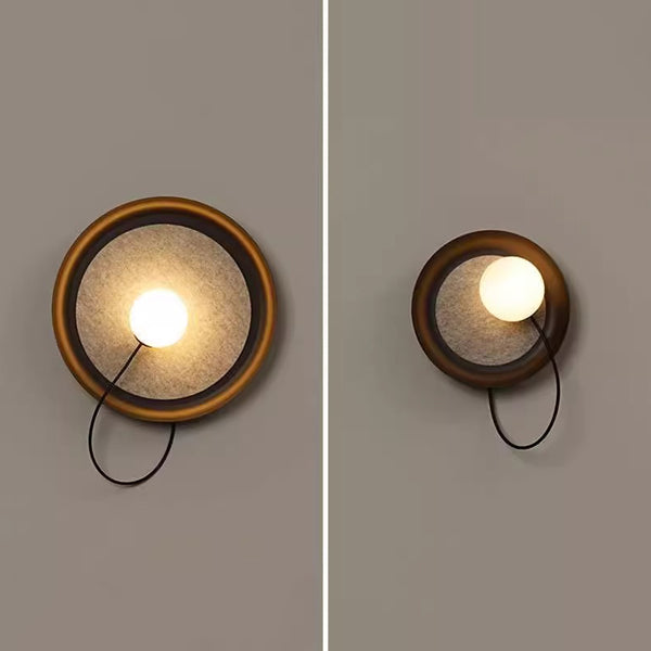 Applique murale de chevet créative en verre de style nordique