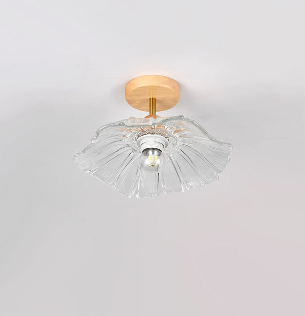 Retro lotus leaf aisle ceiling lamp