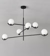Lustre noir en forme de haricot magique long