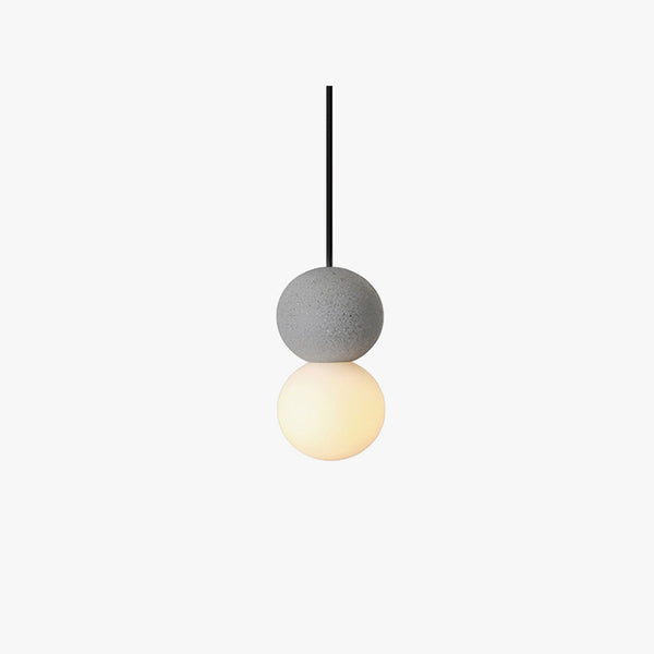 Wabi-sabi style terrazzo bedroom bedside small Pendant light
