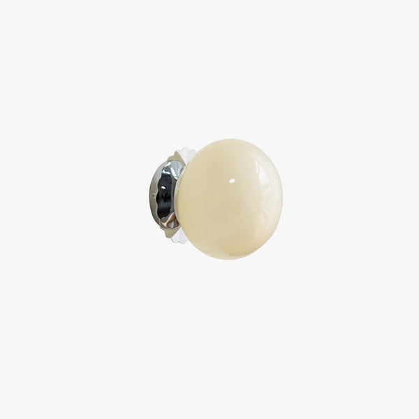Retro cream style glass ball bedside corridor wall lamp