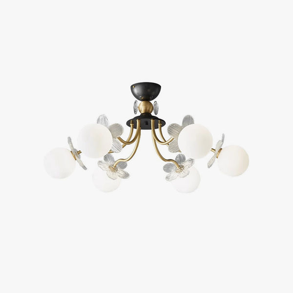 French cream style full copper living room and bedroom ceiling lamp