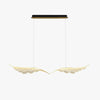 Nordic long strip creative wings led dining chandelier