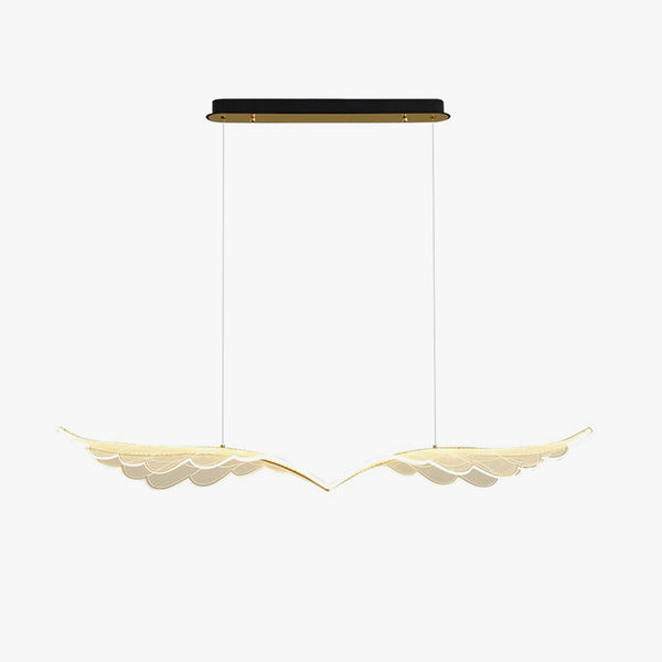Nordic long strip creative wings led dining chandelier
