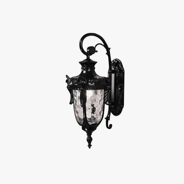 Retro outdoor waterproof villa door balcony corridor wall lamp