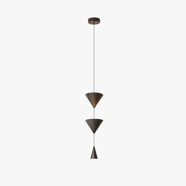 Minimalist conical bedroom bedside background wall chandelier