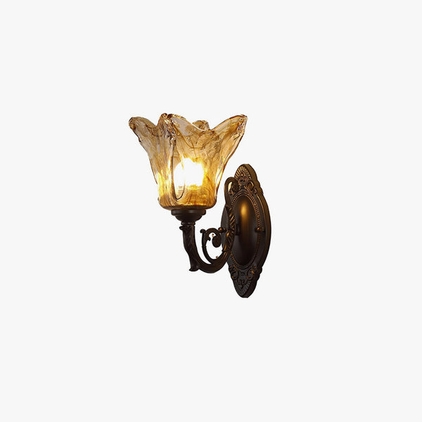 Creative retro bedroom bedside aisle wall lamp