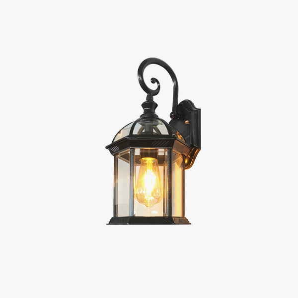 American retro outdoor waterproof courtyard corridor balcony wall lamp