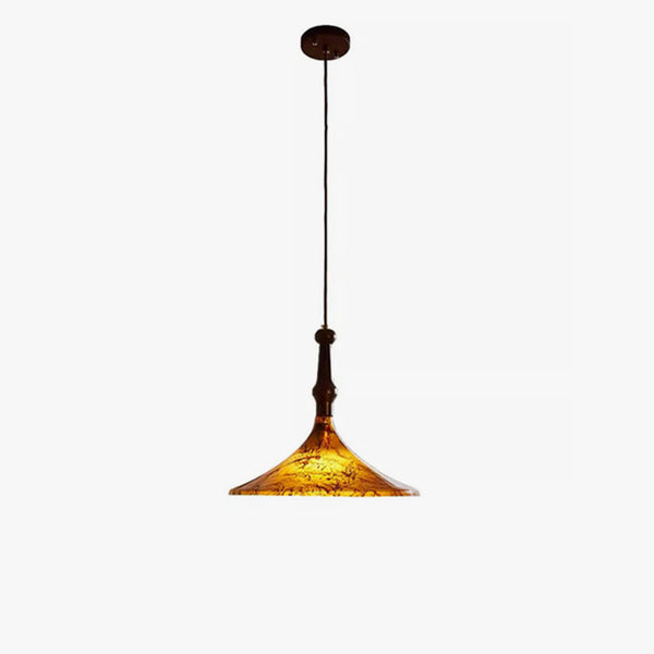 Medieval style solid wood creative painted chandelier