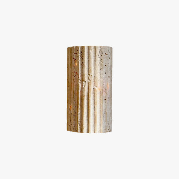 Japanese style yellow travertine stripe bedroom corridor wall lamp