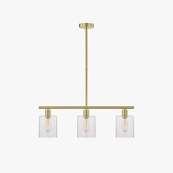 Retro three head restaurant bar chandelier