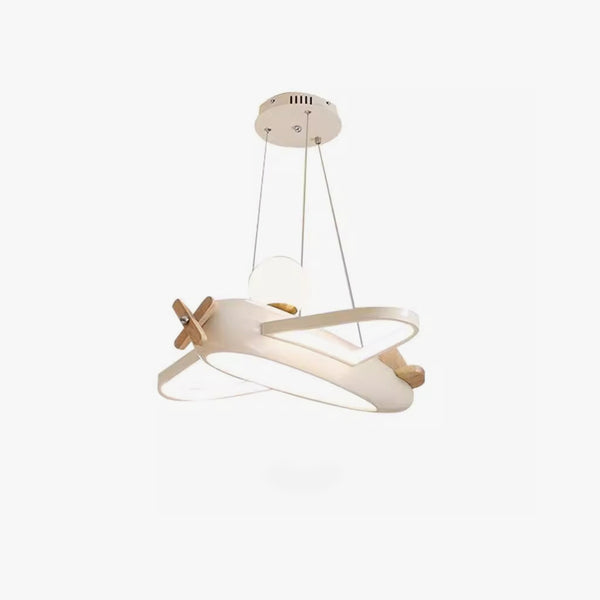 Lustre avion de style crème pour chambre d'enfant