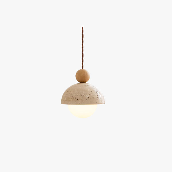 Yellow Travertine Bedside Small Chandelier for Bedroom