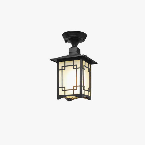 Chinese style outdoor waterproof villa corridor pavilion courtyard ceiling lamp